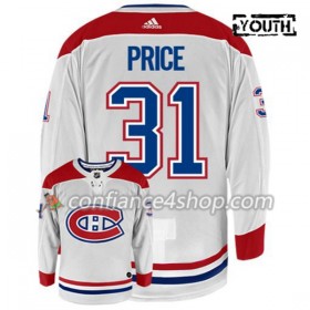 Adidas Maillot de Hockey Montreal Canadiens CAREY PRICE 31 Blanc Authentic - Enfant